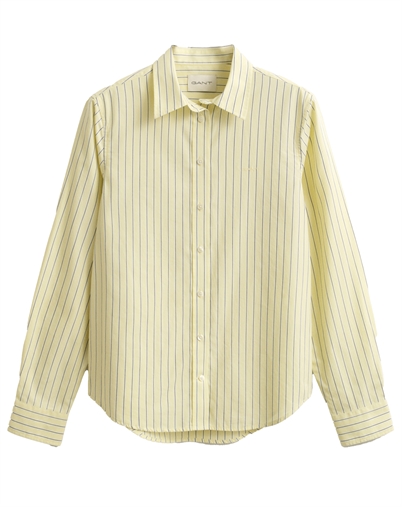 Gant - Classic Stripe Hemd - Vanilla Yellow